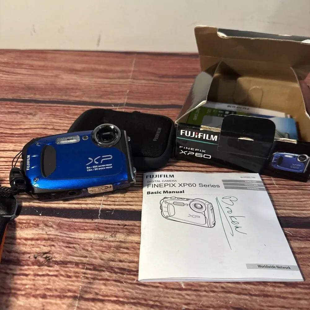 Fujifilm FinePix XP60 Camera Waterproof/Shockproof Blue - Parts